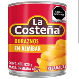 DURAZNO REABANADAS 820 Grs. La Coste?a