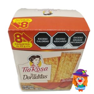 TIRAS DORADITAS 8 Pzs. 360 Grs. Tia Rosa