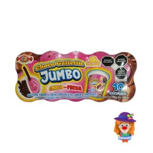 CHOCO FRESA GALLETIN JUMBO 10 Pzs. Las DelIcias