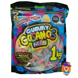 GUMMY NEON GUSANOS 1 Kg. Las Delicias