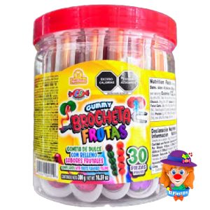 BROCHETA FRUTAS GUMMY 30 Pzs. Las Delicias