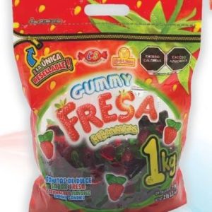 GUMMY FRESA REBANADITAS 1 Kg. Las Delicias