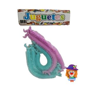 PULSERA GUSANO ELASTICA 5 Pzs.