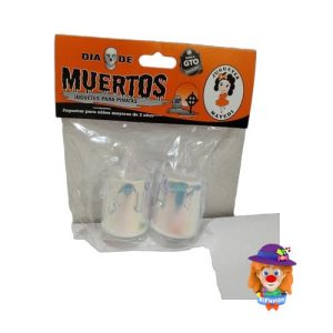 VELA C/LUZ 2 Pzs. Dia de Muertos Juguetes Mayedi    &10