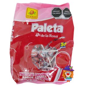 50 Pzs. PALETA  CEREZA  DLR