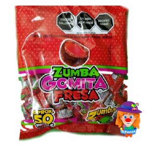 50 Pzs. Zumba GOMITA FRESA Zumba Pica 350 Grs.