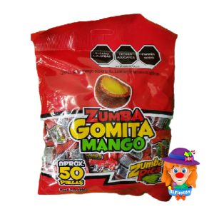 50 Pzs. Zumba GOMITA MANGO Zumba Pica 350 Grs.