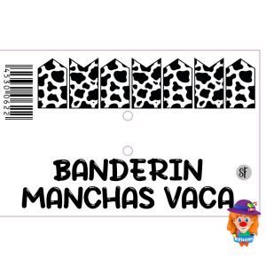 BANDERIN JUMBO MANCHAS DE VACA 1 Pza.