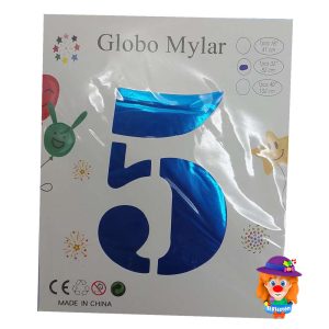 GLOBO METALICO No. 5 AZUL 1 Pza. 32"