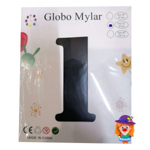 GLOBO METALICO No. 1 NEGRO 1 Pzs. 32"