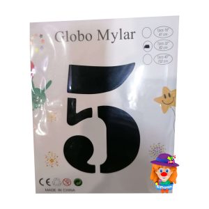 GLOBO METALICO No. 5 NEGRO 1 Pzs. 32"