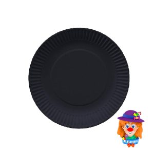 PLATO CARTON 10 Pzs. Negro