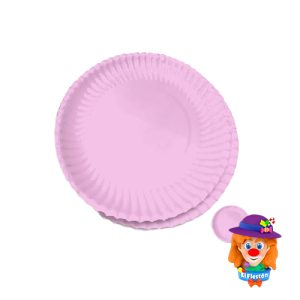 PLATO CARTON 10 Pzs. Rosa Bebe