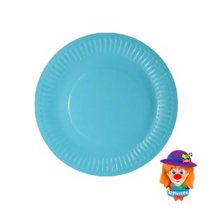 PLATO CARTON 10 Pzs. Azul