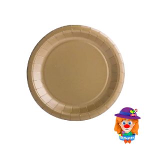 PLATO CARTON 10 Pzs. Dorado
