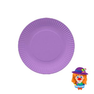 PLATO CARTON 10 Pzs. Lila