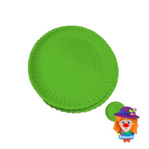PLATO CARTON 10 Pzs. Verde Limon
