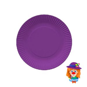 PLATO CARTON 10 Pzs. Morado