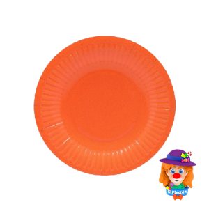 PLATO CARTON 10 Pzs. Naranja