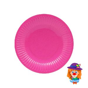 PLATO CARTON 10 Pzs. Fucsia