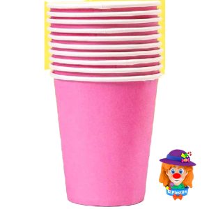 VASO CARTON 10 Pzs. Rosa Bebe