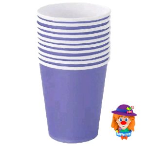 VASO CARTON 10 Pzs. Morado