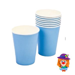 VASO CARTON 10 Pzs. Azul