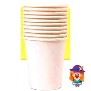 VASO CARTON 10 Pzs. Blanco