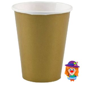 VASO CARTON 10 Pzs. Dorado