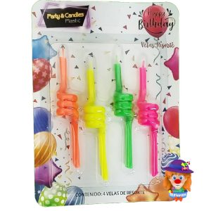 VELA RESORTE MULTICOLOR 4 Pzs.