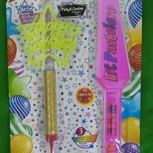 KIT PASTELERO 3 Pzs. VELA CHISPA