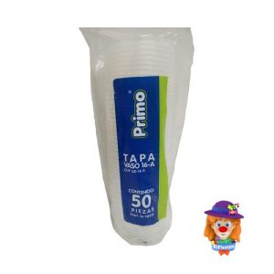 Primo TAPA 16 c/PERFORACION 50 Pzs. Vaso 16A